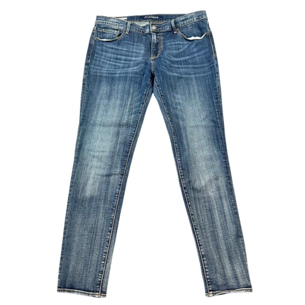 Driftwood Marilyn Low Rise Skinny Jeans Medium Wash Stretch Denim Casual Classic